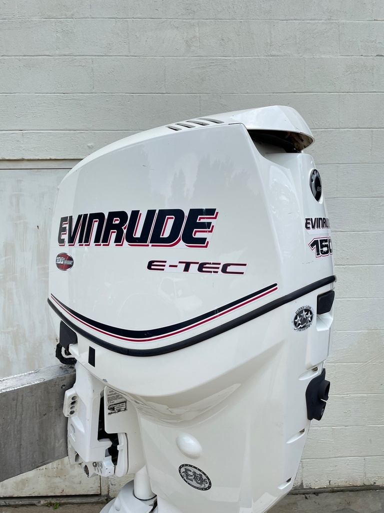 2009 Evinrude Etec 150HP Outboard W/ 25" Shaft 2 Stroke - 670 Hours