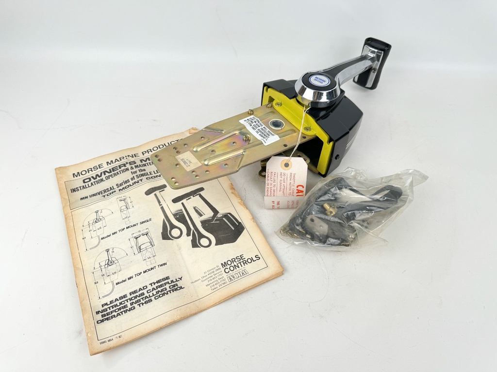 Morse Single Top Mount Binnacle Control Box No Trim - New