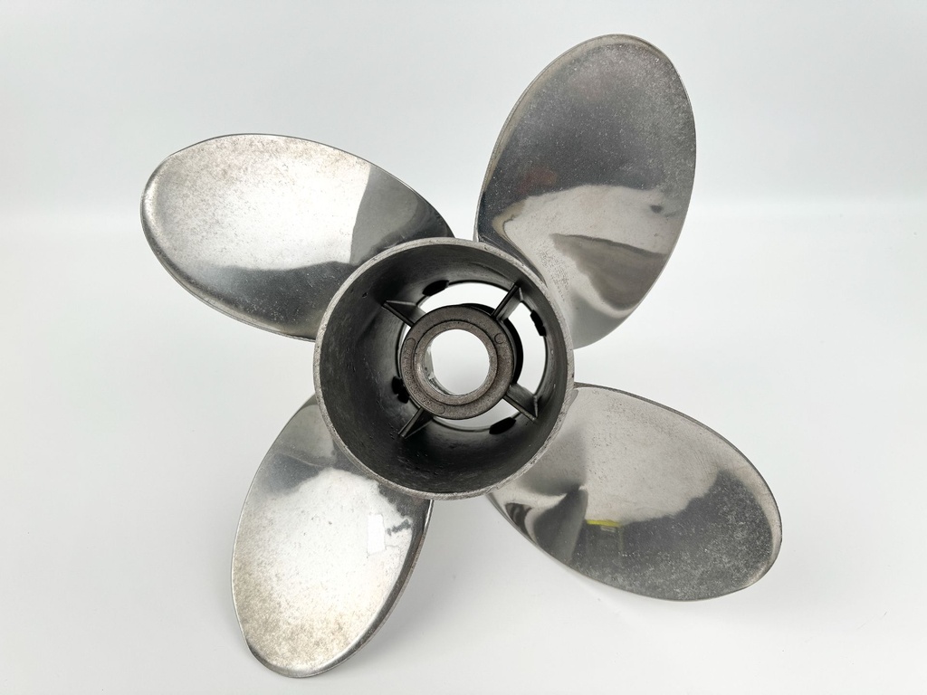 Mercury Stainless Steel 4 Blade Prop Propeller 14 1/2" x 17P