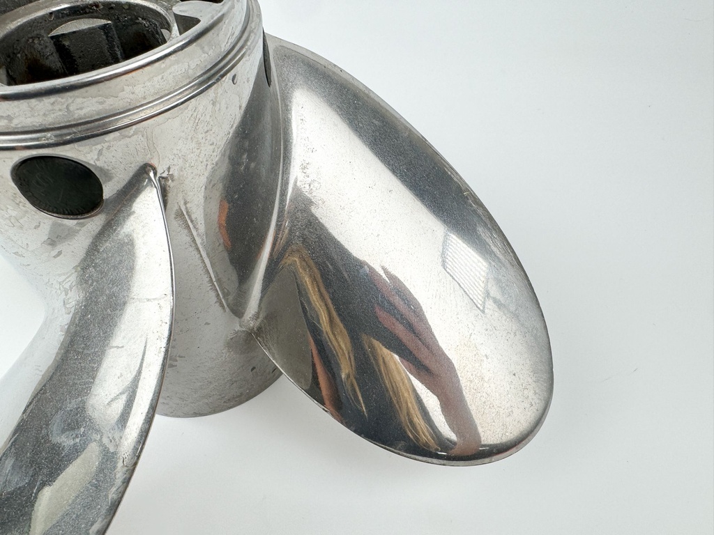 Mercury Stainless Steel 4 Blade Prop Propeller 14 1/2" x 17P
