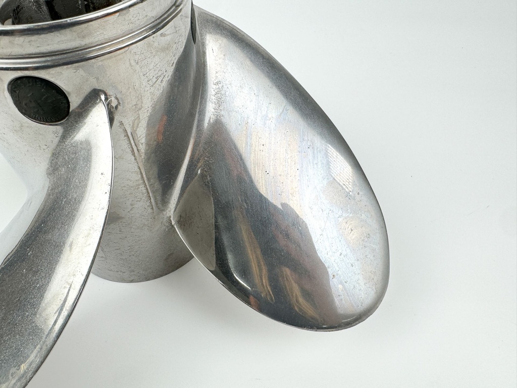 Mercury Stainless Steel 4 Blade Prop Propeller 14 1/2" x 17P