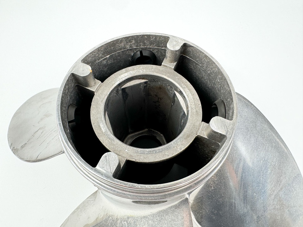 Mercury Stainless Steel 4 Blade Prop Propeller 14 1/2" x 17P