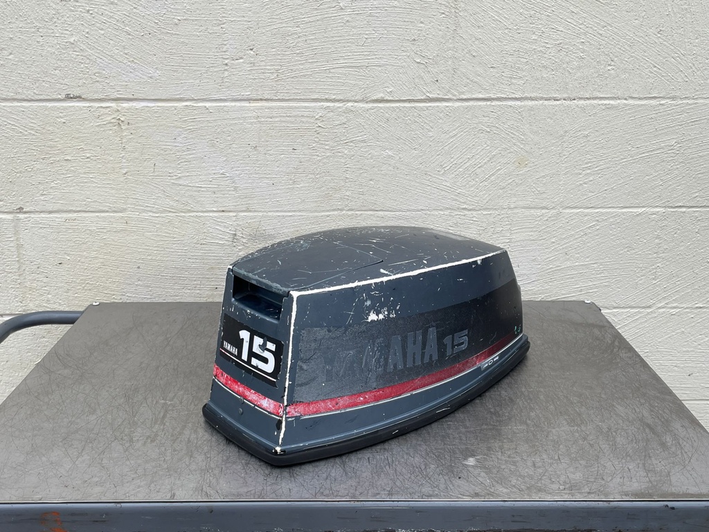 1986-1995 Yamaha 15HP Outboard 2 Stroke Top Cover Cowling Hood 6E7-42610-13-EK