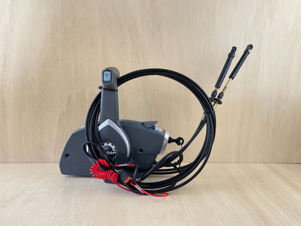 BRP Evinrude Johnson Side Mount Control Box Binnacle With Key And Cables OEM