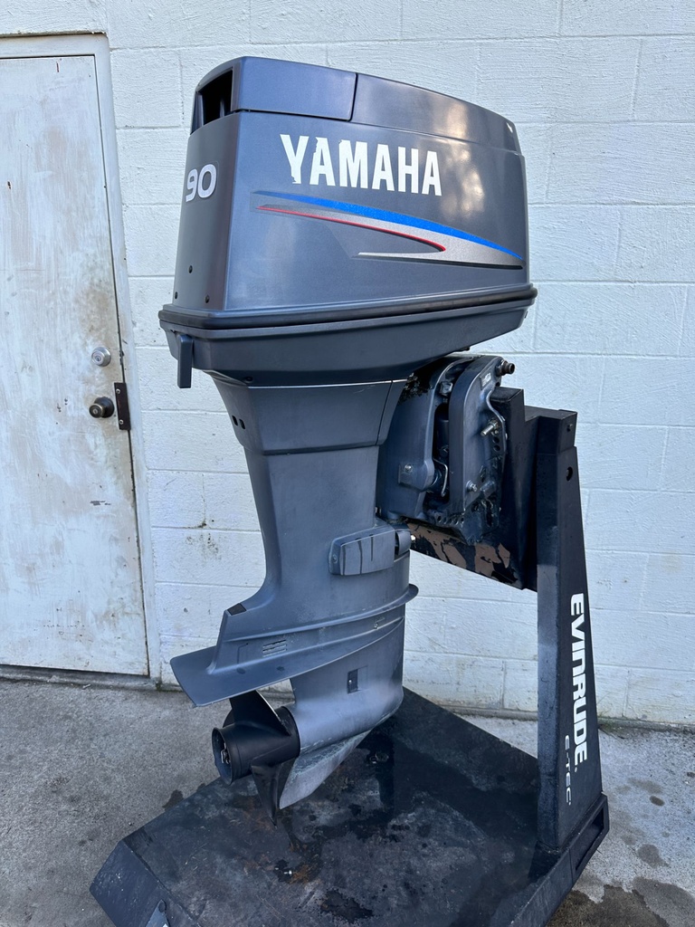 2002 Yamaha 90 HP 2 Stroke Outboard Engine Complete OEM