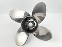 Mercury Stainless Steel 4 Blade Prop Propeller 14 1/2" x 17P