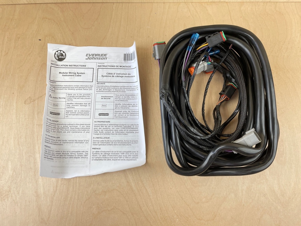 BRP Evinrude Johnson Outboard Ignition Wiring Harness Cable 20' 176341 Brand New