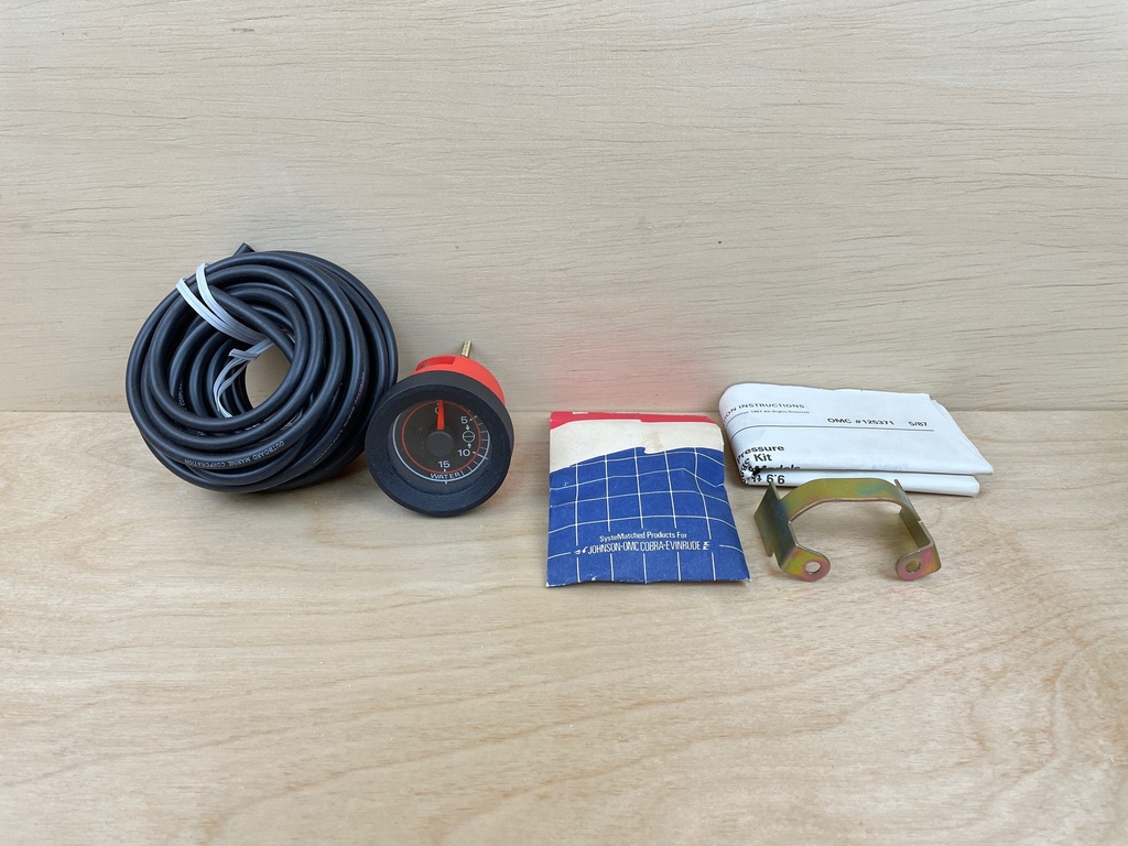 Evinrude Johnson OMC 2" Water Pressure Gauge Kit Assembly 174677 Brand New