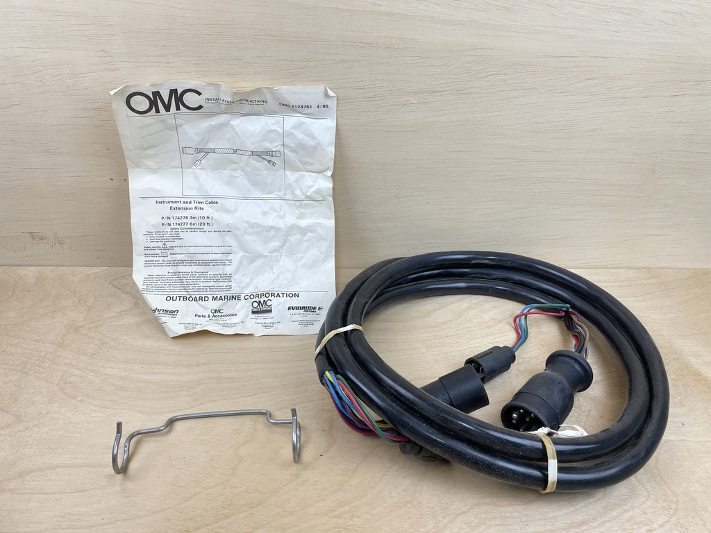 Johnson OMC Extension Harness Instruments & Trim Cable 10' 0174276 New