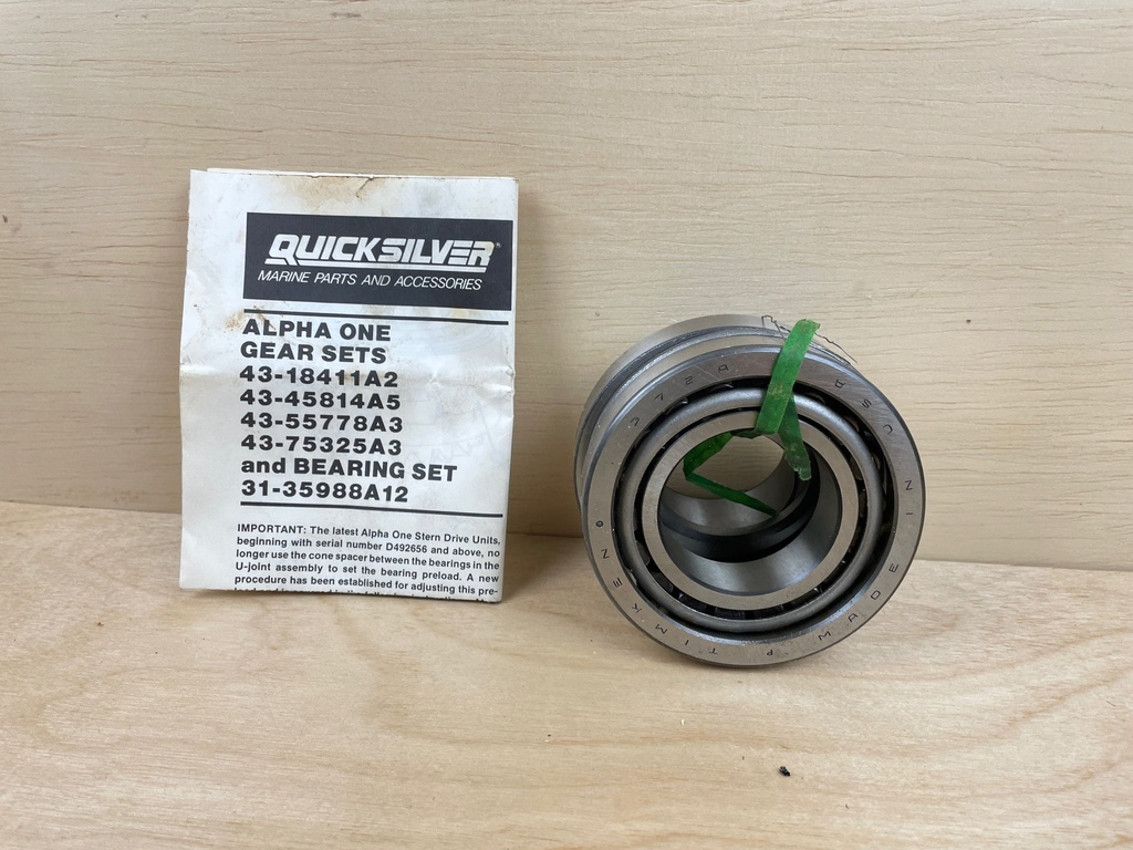 Mercury Quicksilver Bearing Assembly Set 31-35988A 9 Brand New OEM