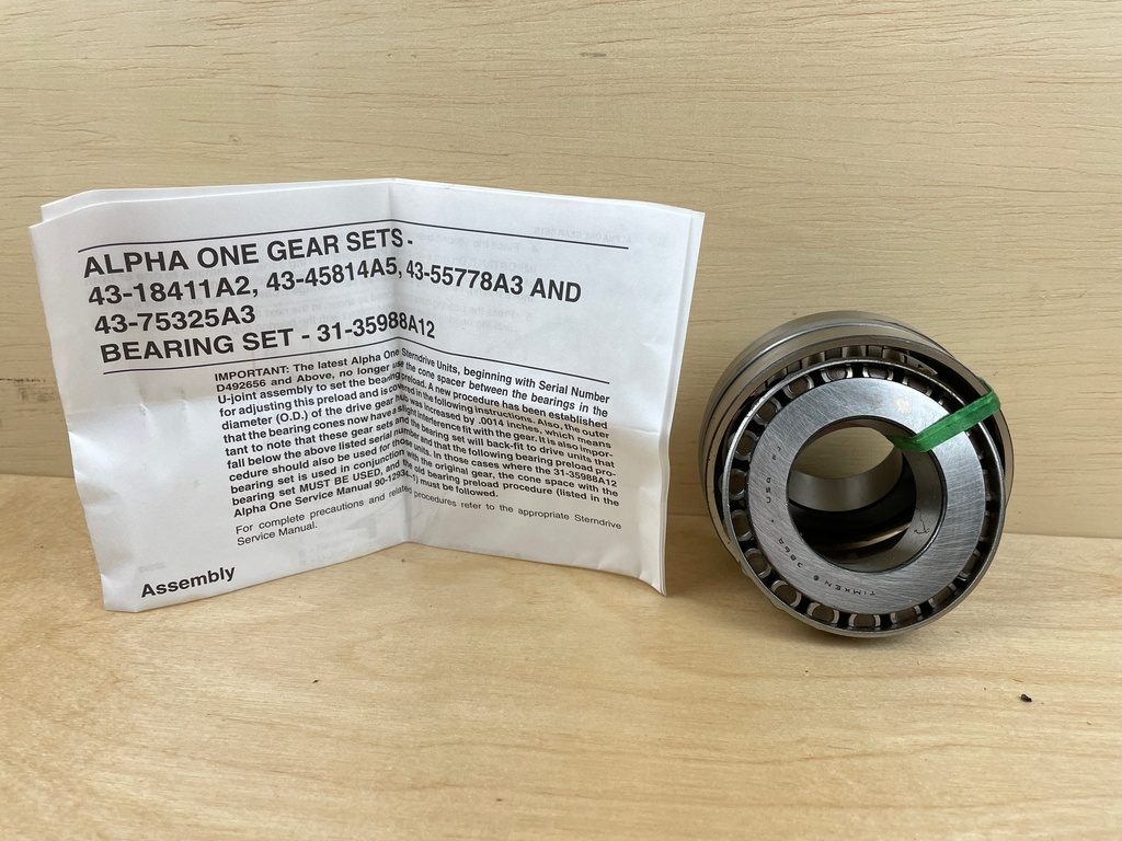 Mercury Alpha One Roller Bearing Assembly Kit 31-35988A12 Brand New OEM