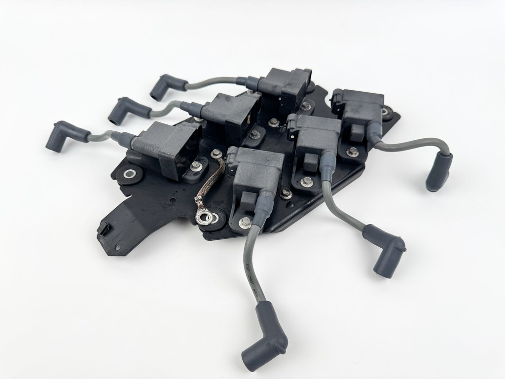 2001 Mercury 150 HP 2 Stroke Outboard Ignition Coil Set W/ Plate 827509T7 OEM