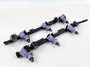 2013 Yamaha 250 HP 4 Stroke Outboard Fuel Injector Set W/ Rail 6P2-13160-11-00 OEM