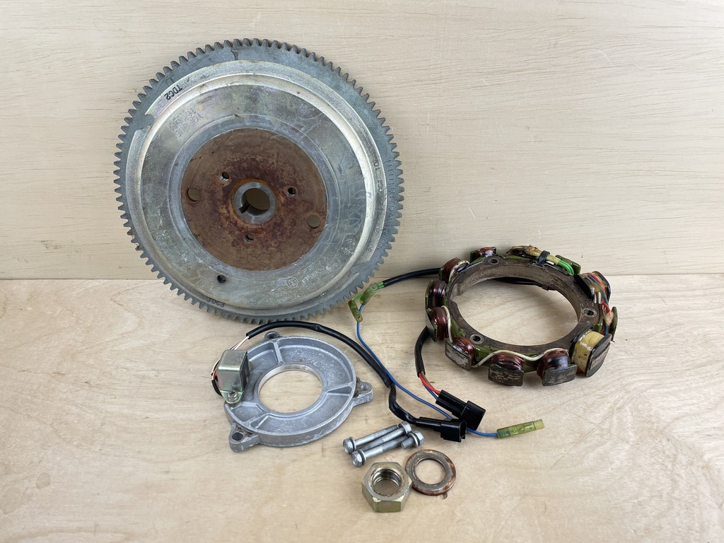 1994 Yamaha 90HP 2 Stroke Outboard Flywheel Stator Pulser Coil Assembly Setup