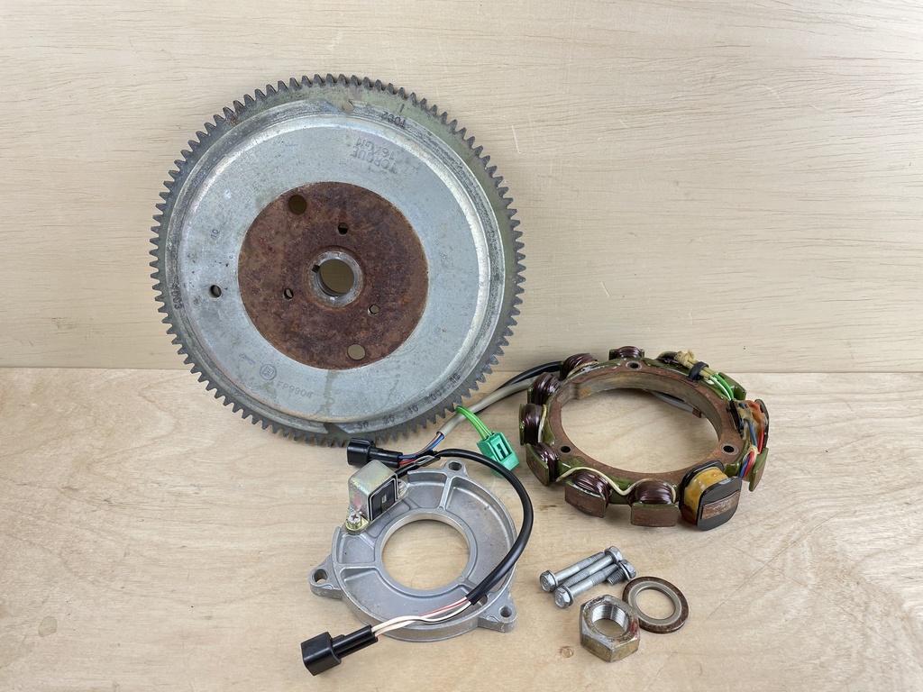 2003 Yamaha 90HP 2 Stroke Flywheel Rotor Stator Pulser Assembly Setup