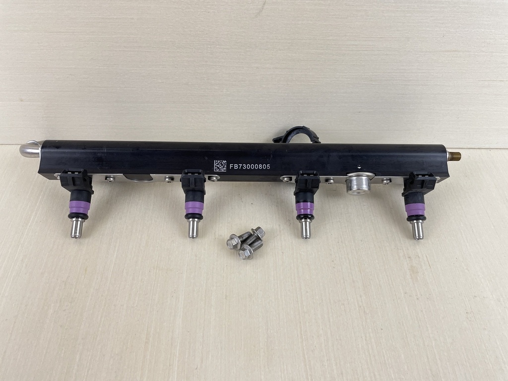 2007 Mercury 150HP 4 Stroke Verado L4 Outboard Fuel Injector Set With Rail 8M0041571