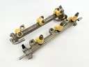 2004 Yamaha 225 HP 4 Stroke Outboard Fuel Injector Set W/ Rail 69J-13761-00-00 OEM