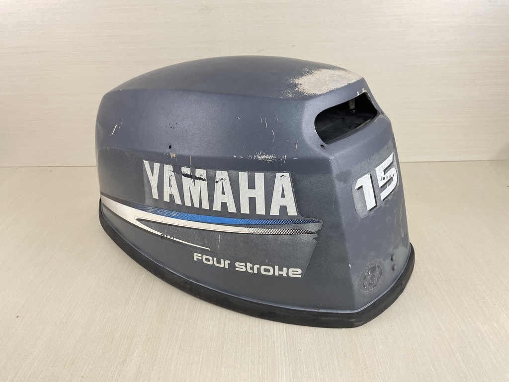 2003 Yamaha 15HP 4 Stroke Outboard Top Cover Cowling Assembly 69A-42610-10-4D