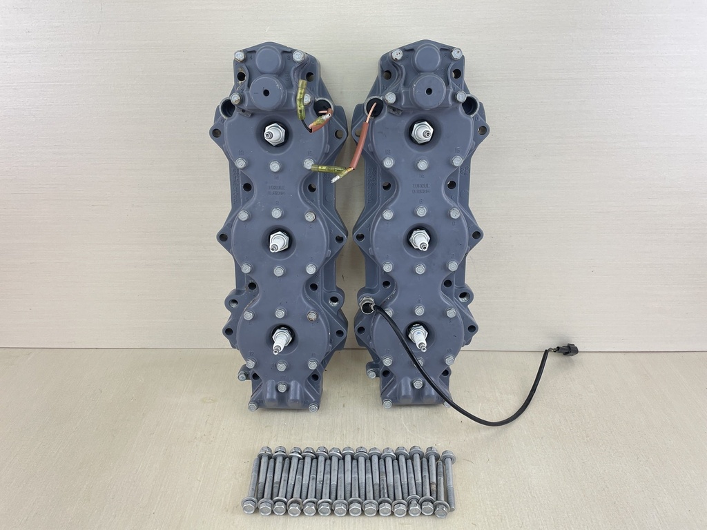 2002 Yamaha 200HP 2 Stroke Outboard Cylinder Head With Cover Set 64E-11111-00-1S