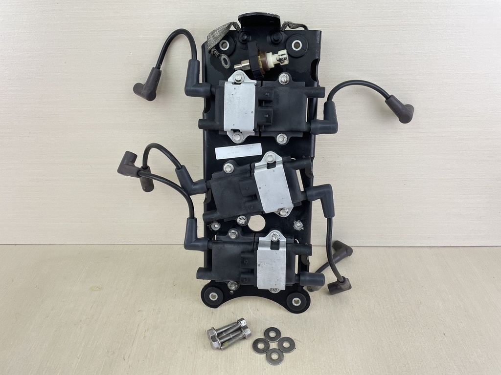 Mercury 200 225 250 HP Optimax Ignition Coil Assembly Set With Wire & Plate