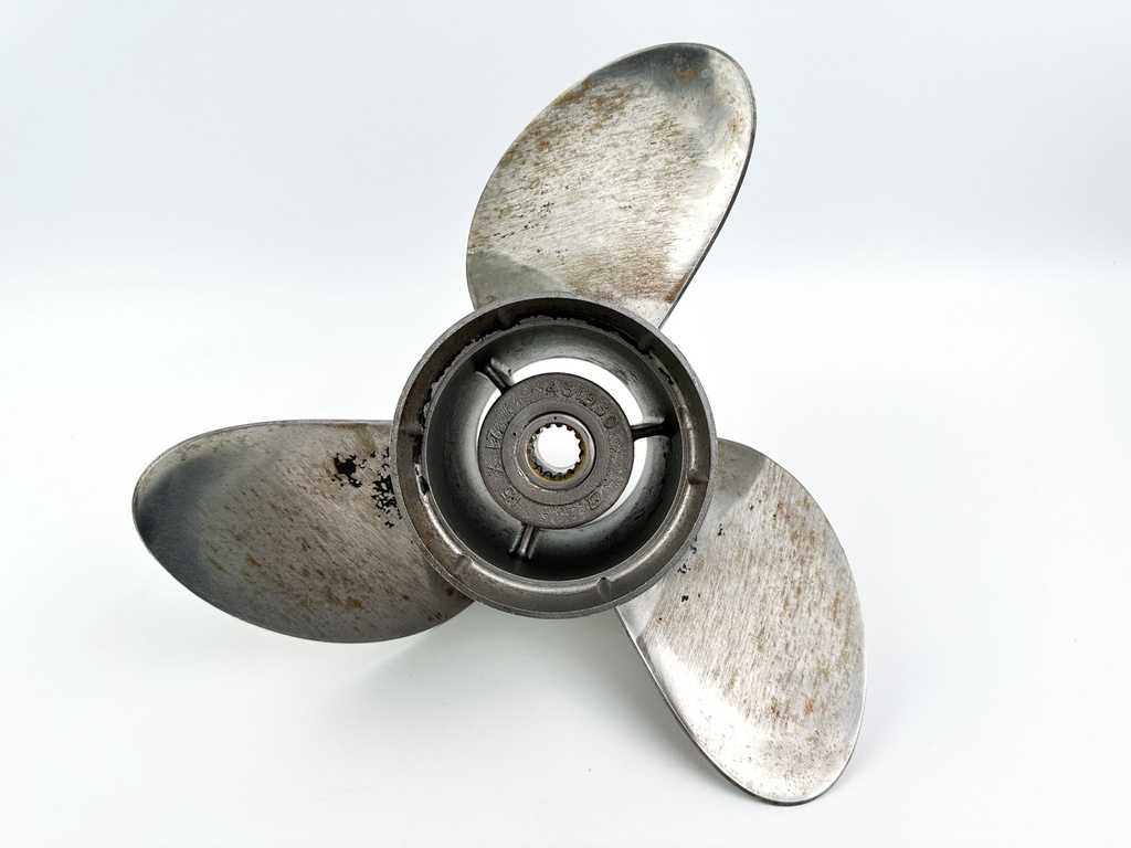 Johnson Evinrude OMC Stainless Steel 3 Blade Prop Propeller 15" x 17P 431930 LH