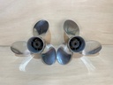 Pair Rebel 15 1/4 X 19 RH LH 3 Blade Stainless Steel Propellers 763990 & 763991