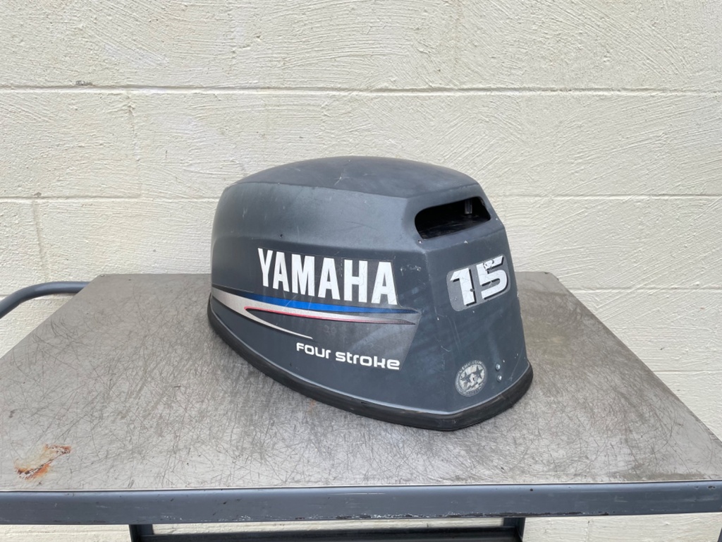 2002 Yamaha 15HP 4 Stroke Outboard Top Cowling Cover 66M-42610-10-4D