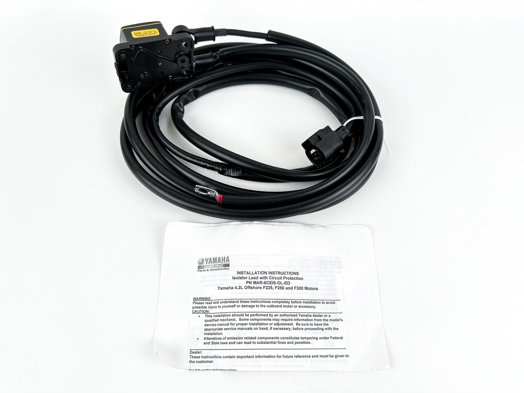 Yamaha Outboard Battery Isolator Lead 4.2 L 100A Circuit Protection 14FT MAR-6CEIS-1L-ED OEM