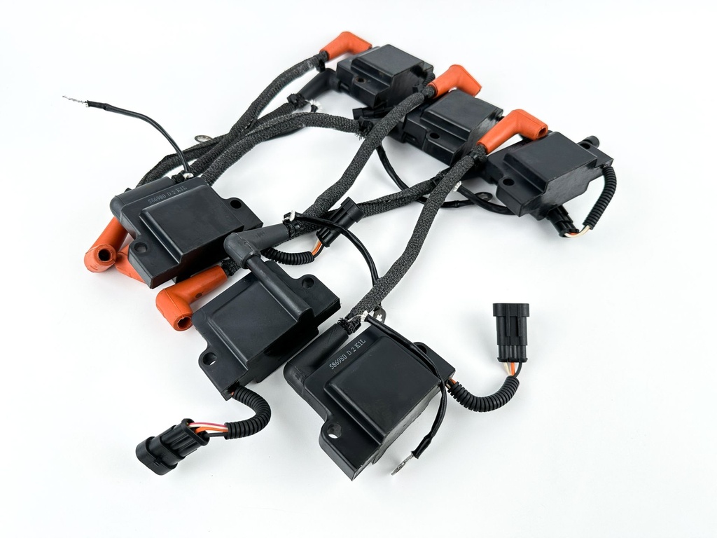 2013 Evinrude 250 HP 2 Stroke Outboard Ignition Coil Set 0587275 OEM