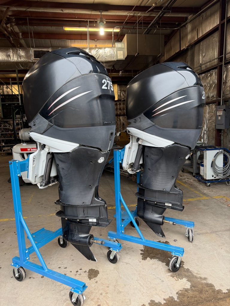 Twin Mercury 275HP Verado Outboard Engines - 30" Shaft - 545 Hours