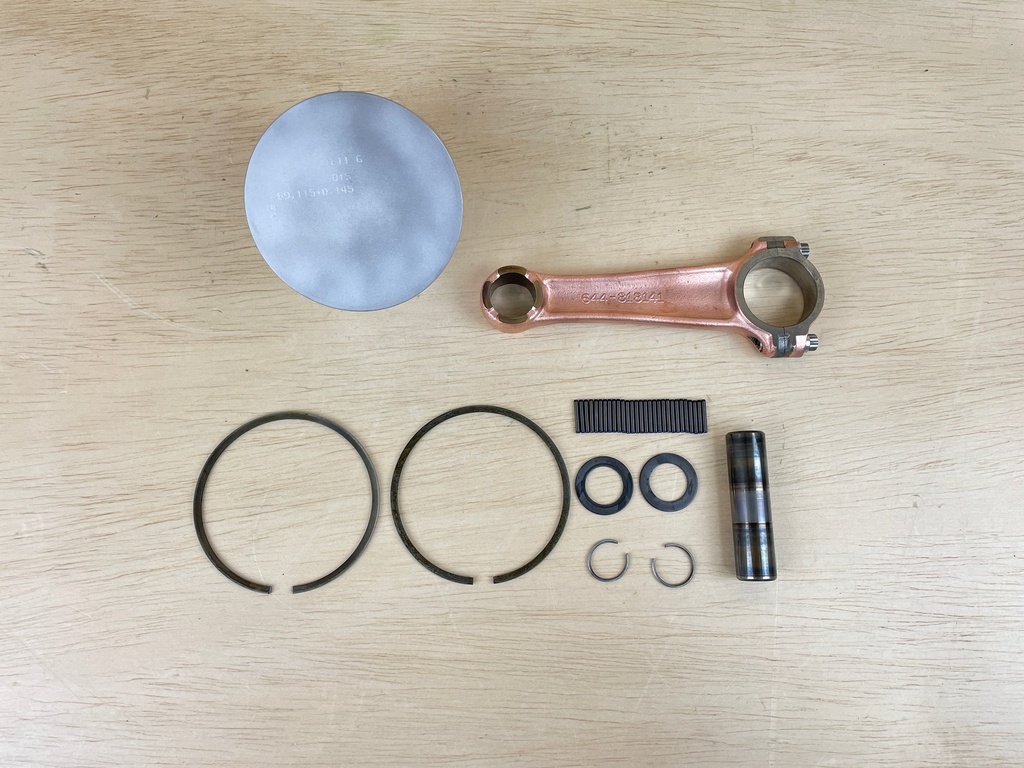 2003 Mercury 200HP 2.5L Port Piston .015 Over With Rings & Connecting Rod