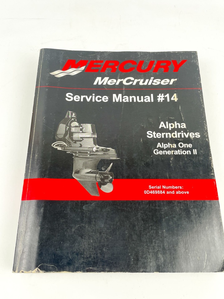 2012 Mercury MerCruiser #14 Alpha Sterndrives Gen II Service Manual 90-8M0065951