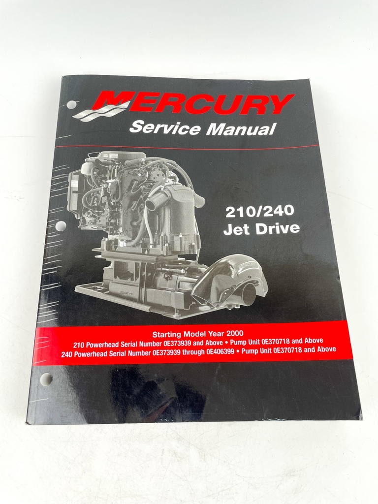Mercury Service Manual 210/240 jet Drive 90-877837R01
