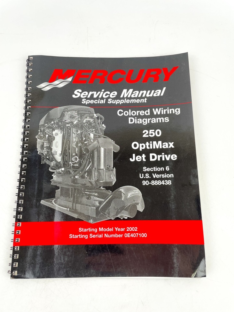 2002 Mercury Service Manual 250 Optimax Jet Drive 888438
