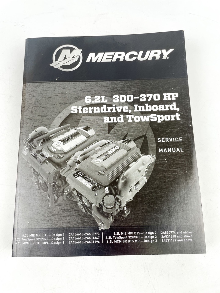 2017 Mercury 6.2L 300-370 HP Sterndrive, Inboard, & TowSport Manual 90-8M0119306