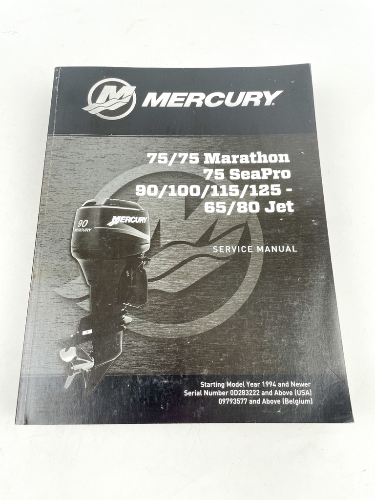 Mercury Service Manual 75/90/100/115/125 65/80 Jet 90-8M0110566