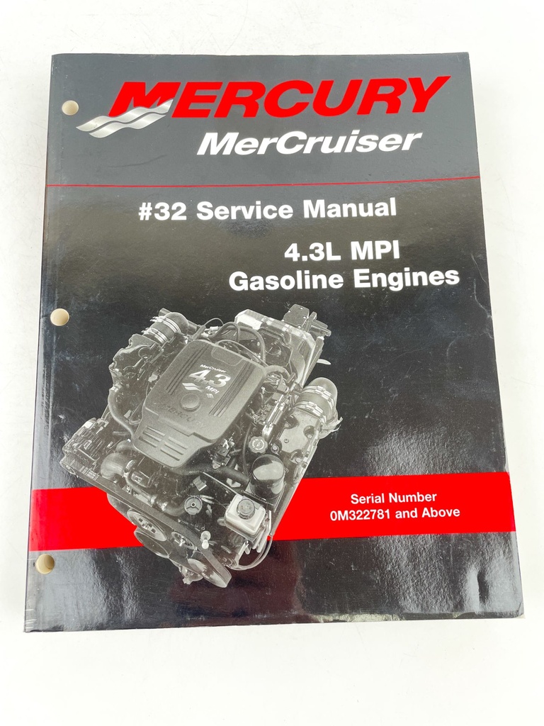 2001 Mercury Mercruiser Gasoline Engines #32 Service Manual 4.3l MPI 90-864261