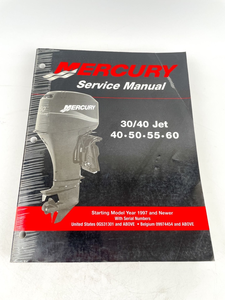 2002 Mercury Marine 30/40 Jet 40/50/55/60 Service Manual 90-852572R02
