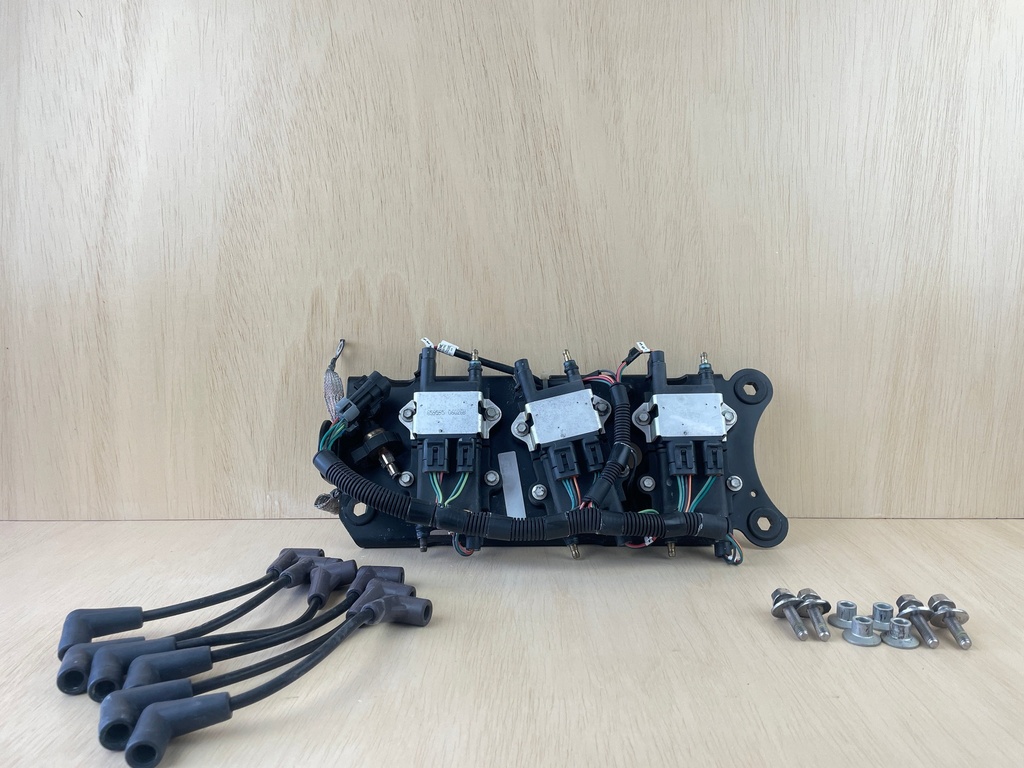 2007 Mercury 225HP Optimax Outboard Ignition Coil Set With Mounting Plate 856991A1