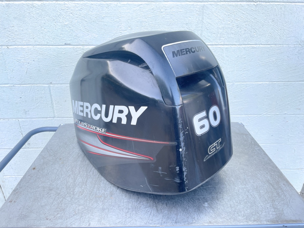 2018 Mercury 60 HP 4 Stroke Outboard Top Cowling 8M0118165 OEM