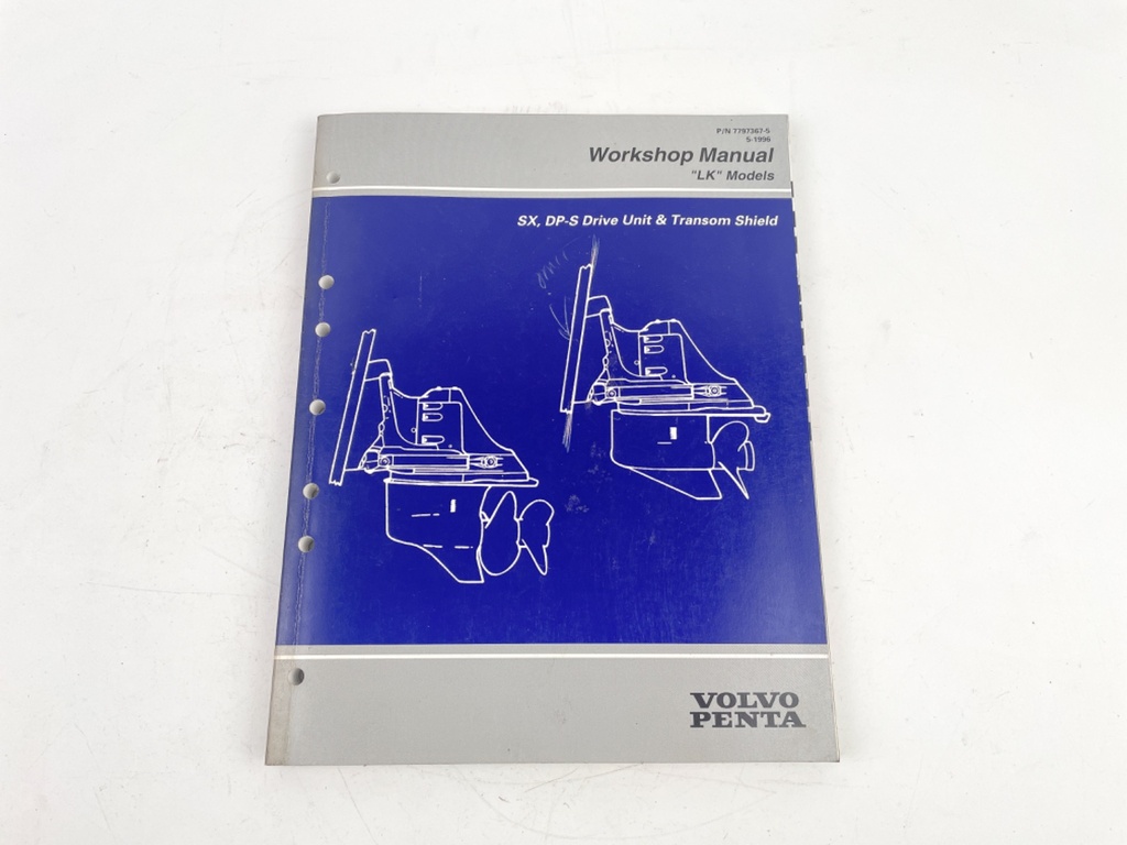 1997 Volvo Penta Factory Manual SX DP-S Drive & Transom LK Models 7797367-5