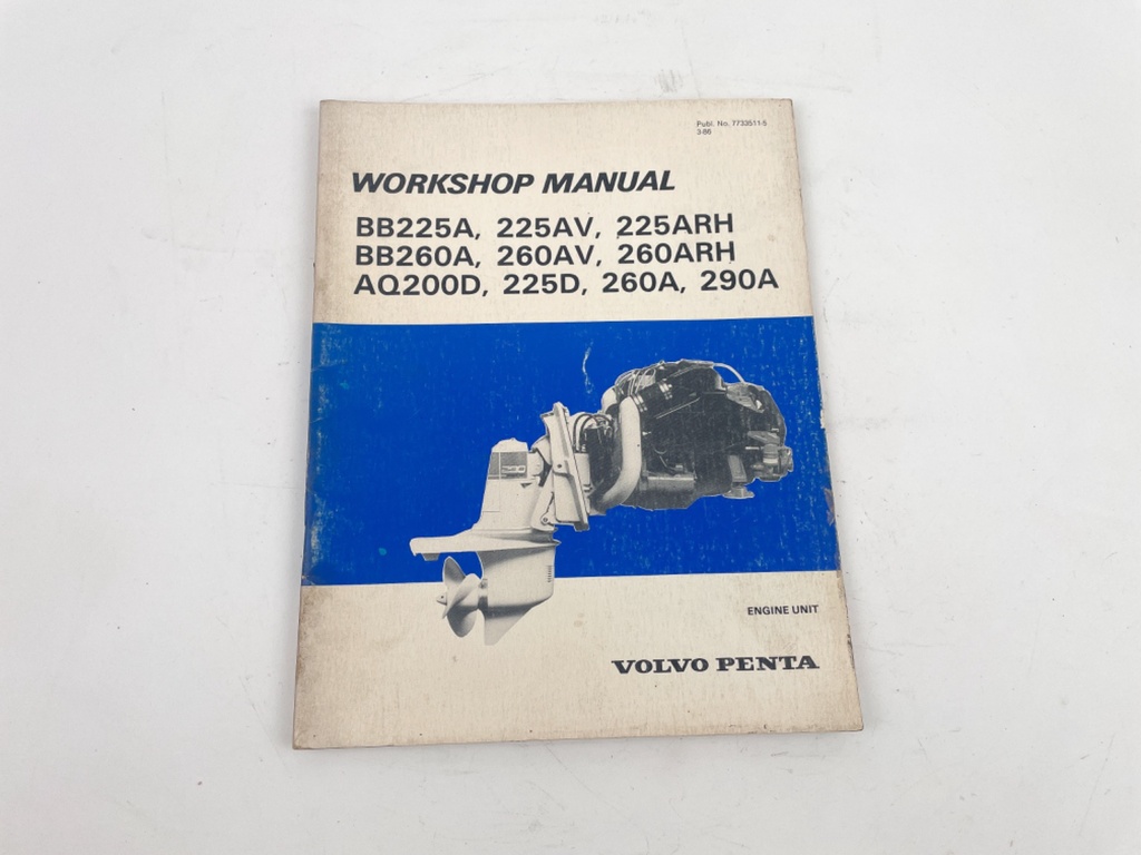Volvo Penta Stern Drive Engine Workshop Manual # 7733511-5