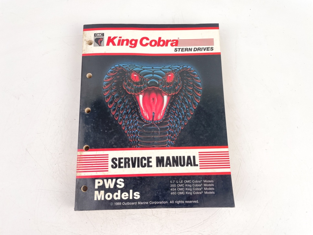 OMC King Cobra Stern Drives PWS Models 5.7,350,454,460 Service Manual 507879