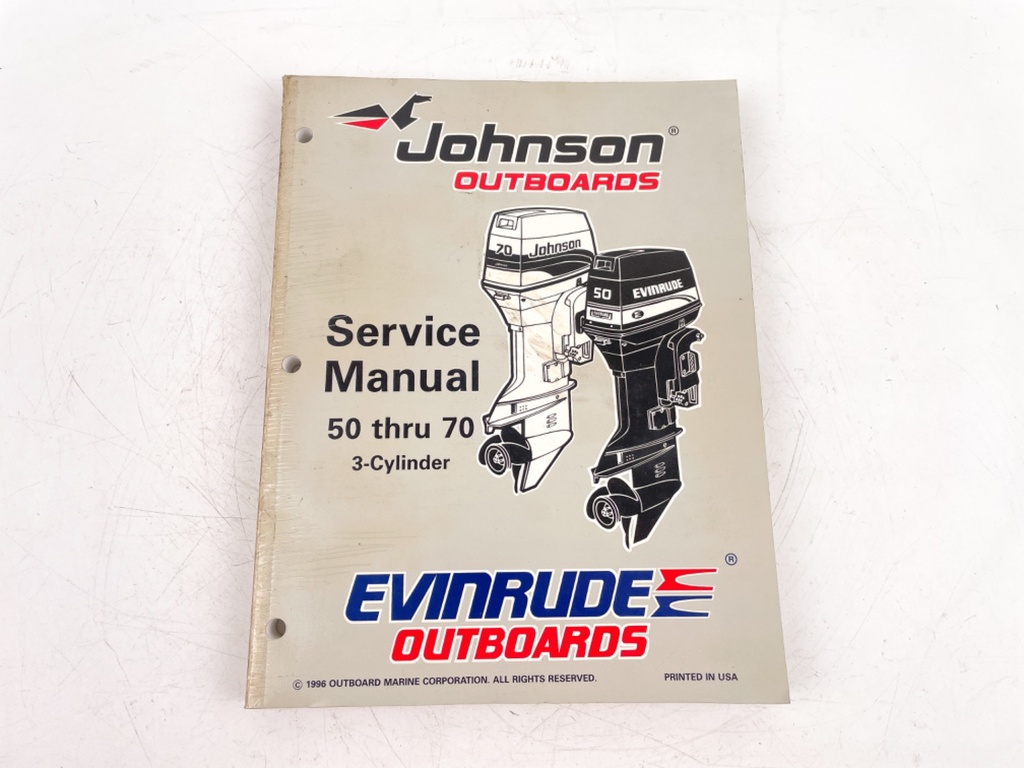 1997 Johnson Evinrude “EU” 50 60 65 70 HP 3 Cylinder Service Manual 507266