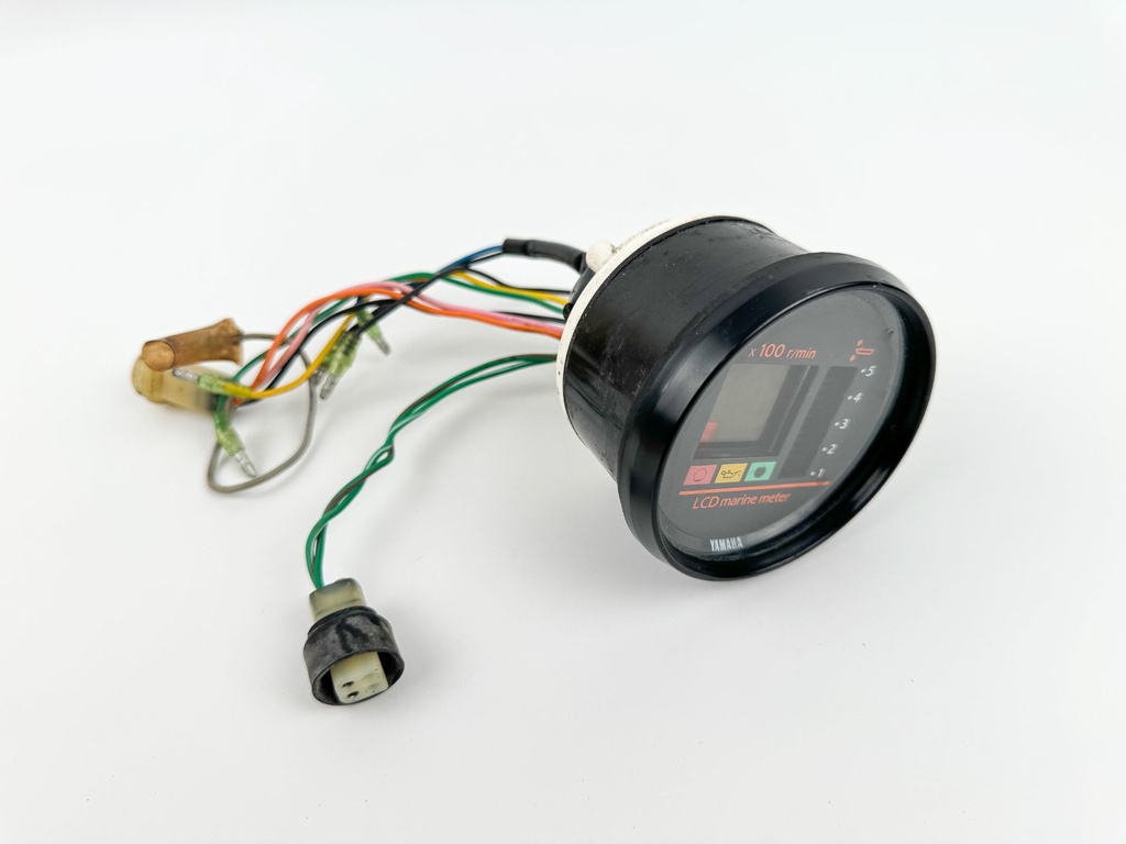 Yamaha Outboard Marine Digital Tachometer Tach & Trim Gauge - Water In Display