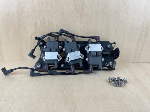 [3934] 2002 Mercury 200HP Optimax DFI Ignition Coil Kit With Plate 856991A1 850295T4