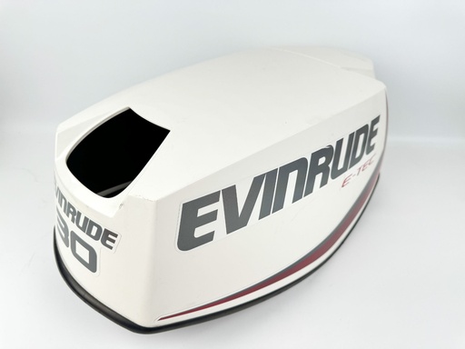 [035760] 2015 Evinrude 30 HP 2 Stroke Outboard Top Cowling White 0285826 OEM