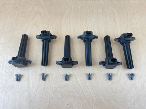 [4309] 2007 Yamaha 250HP 4 Stroke Outboard Ignition Coil Assembly Set Of 6 6P2-82310-01-00