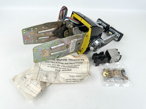 [036280] Morse Dual Twin Top Mount Binnacle Control Box W/ Trim