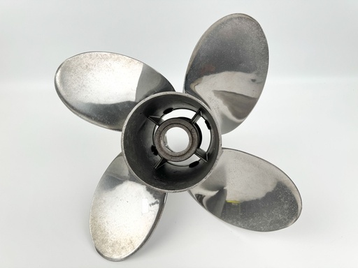 [009412] Mercury Stainless Steel 4 Blade Prop Propeller 14 1/2" x 17P